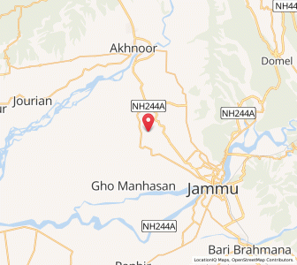 Map of Jangwari, Kashmir