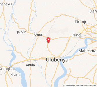Map of Janjali Chak, West Bengal