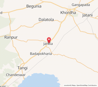 Map of Jankia, Odisha