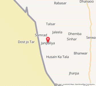 Map of Janpalia, Rajasthan
