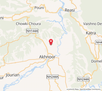 Map of Janti, Kashmir