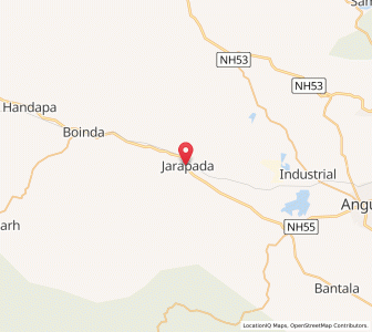 Map of Jaraparha, Odisha