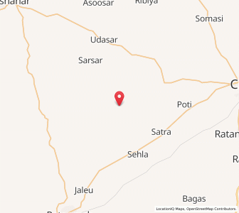 Map of Jasasar, Rajasthan