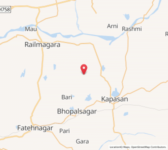 Map of Jashma, Rajasthan