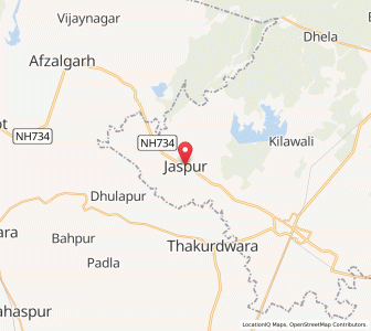 Map of Jaspur, Uttarakhand