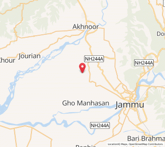 Map of Jaswal, Kashmir