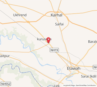 Map of Jaswantnagar, Uttar Pradesh
