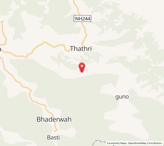 Map of Jaura, Kashmir