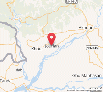 Map of Jaurian, Kashmir