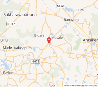 Map of Javagallu, Karnataka