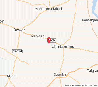 Map of Jawanmardpur, Uttar Pradesh