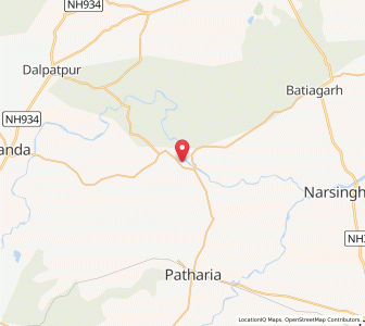 Map of Jerat, Madhya Pradesh