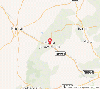 Map of Jeruwakhera, Madhya Pradesh