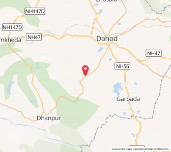 Map of Jesawara, Gujarat