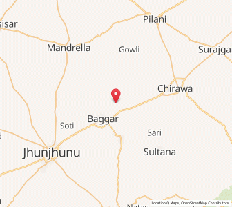 Map of Jesu Ki Dhani, Rajasthan