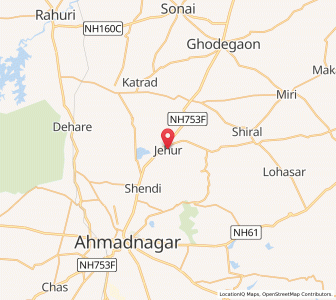 Map of Jeur, Maharashtra
