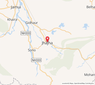 Map of Jha Jha, Bihar