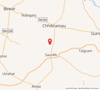Map of Jhabar, Uttar Pradesh