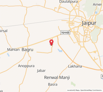 Map of Jhai, Rajasthan