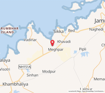 Map of Jhakar, Gujarat