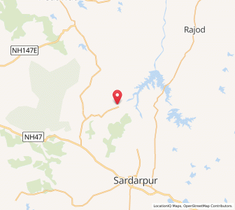 Map of Jhaknawad, Madhya Pradesh