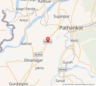 Map of Jhako Lahri, Punjab