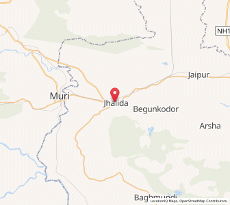 Map of Jhalida, West Bengal