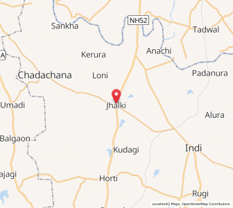 Map of Jhalki, Karnataka