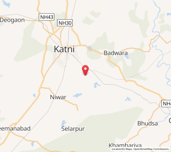 Map of Jhalwara, Madhya Pradesh