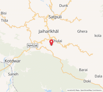 Map of Jhampa, Uttarakhand