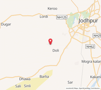 Map of Jhanwar, Rajasthan