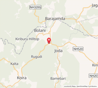 Map of Jhargaon, Odisha