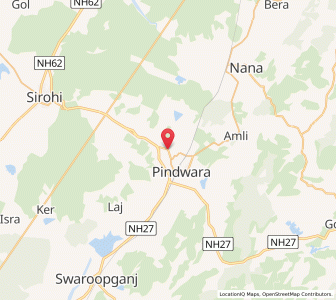 Map of Jharoli, Rajasthan