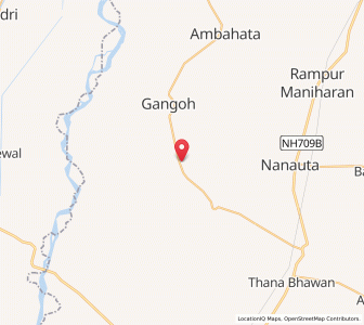 Map of Jharwan, Uttar Pradesh