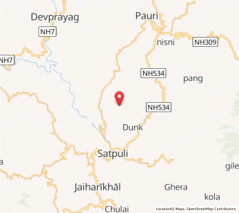 Map of Jhatkandi, Uttarakhand