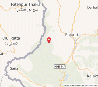 Map of Jhattiali, Kashmir