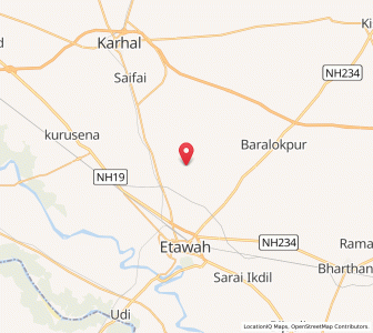 Map of Jhau ka Nagla, Uttar Pradesh