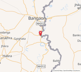 Map of Jhaudanga, West Bengal