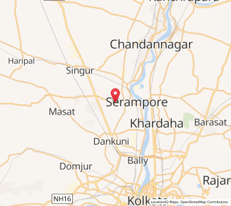 Map of Jhenkari, West Bengal