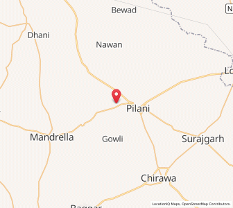 Map of Jherli, Rajasthan