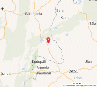 Map of Jhikipali, Chhattisgarh