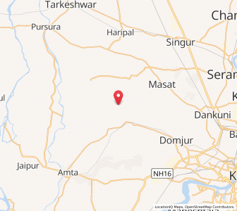 Map of Jhinga, West Bengal