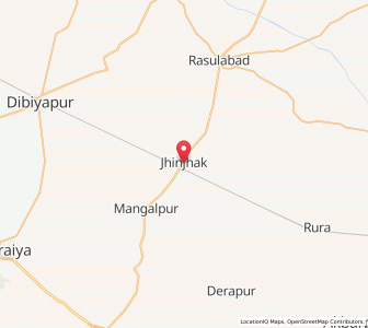 Map of Jhinjhak, Uttar Pradesh