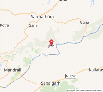 Map of Jhiri, Rajasthan