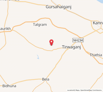Map of Jhuinapur, Uttar Pradesh