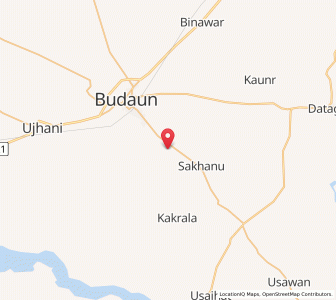 Map of Jhundpur, Uttar Pradesh