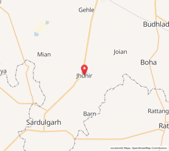 Map of Jhunir, Punjab