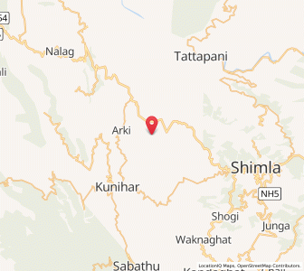 Map of Jiartha, Himachal Pradesh