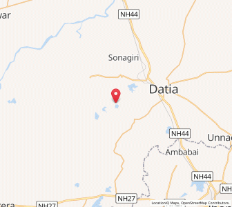 Map of Jigna, Madhya Pradesh
