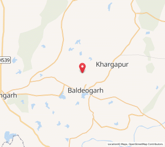 Map of Jinagarh, Madhya Pradesh